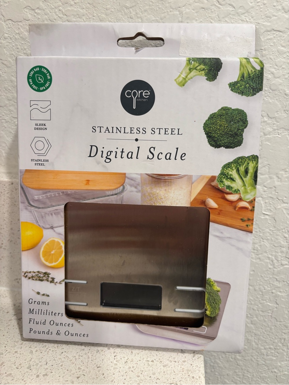 Core Kitchen Stainless Steel Digital Scale - Silver
